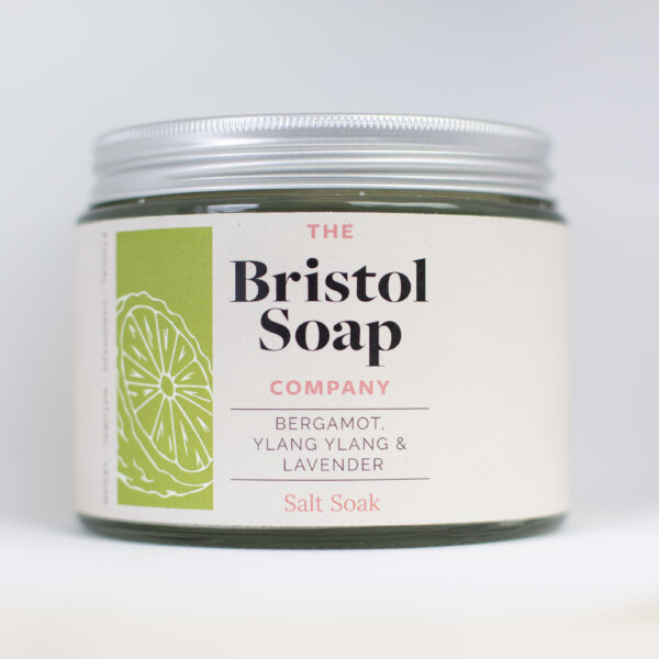 Bergamot, Ylang Ylang and Lavender Salt Soak (450g)