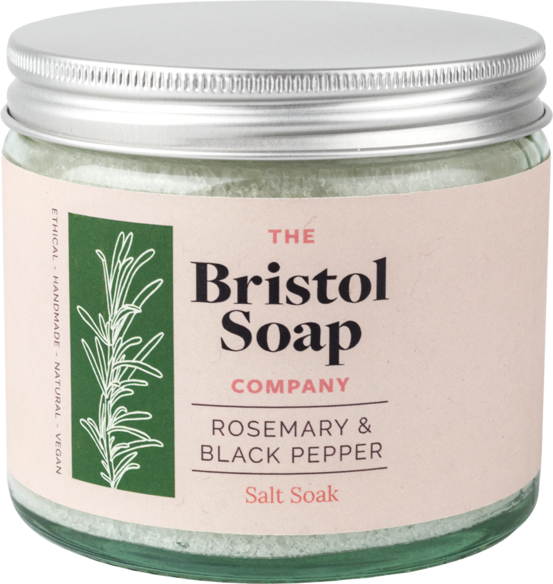 Rosemary and Black Pepper Salt Soak 225g - Image 2